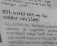 RTL werpt zich op als de redder van Lingo
